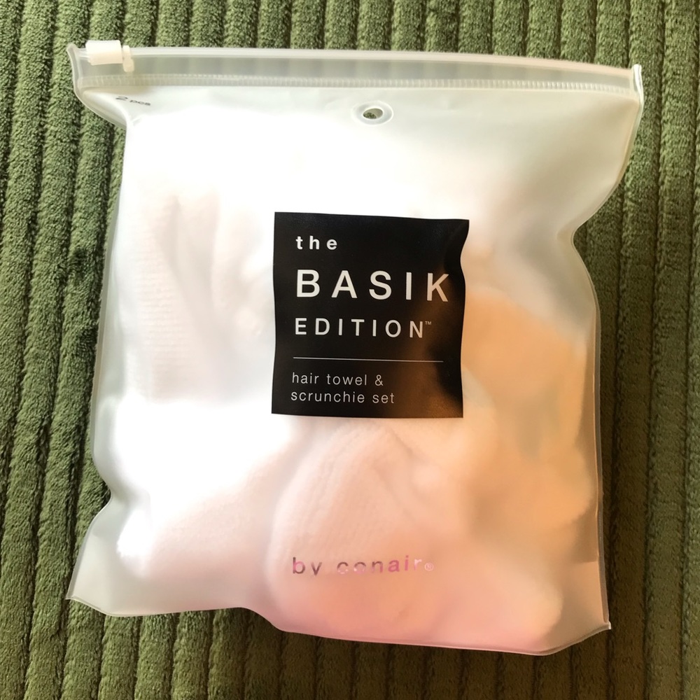 The Basik Edition by Conair Towel & Scrunchie Set